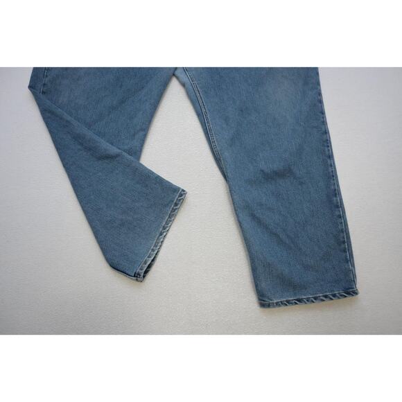 Levi's 550 Relaxed Fit Straight Blue Denim Jeans Rugged Mens Size 56 x 30 - Picture 4 of 9